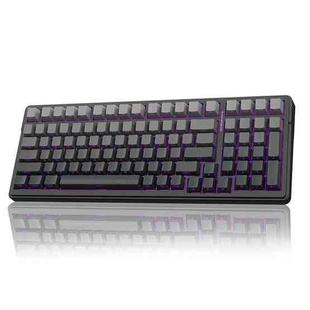 AULA F99 Pro 99 Keys Wired/2.4G/Bluetooth Three Model Customized RGB Mechanical Keyboard(Gradient Grey Side Carving)