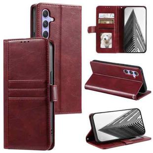 For Samsung Galaxy A17 5G Simple 6-Card Wallet Leather Phone Case(Wine Red)