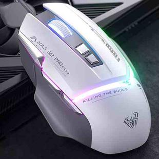 AULA S12 Pro 12800DPI Wired RGB Gaming Mouse(White)