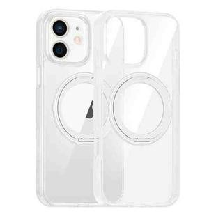 For iPhone 12 High Transparency 360 Degree Rotating Holder MagSafe Phone Case(Transparent)