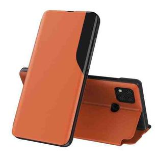 For Xiaomi Redmi 9C Attraction Flip Holder Leather Phone Case(Orange)