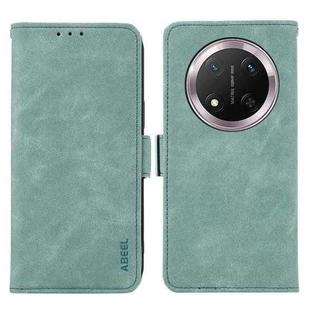 For Honor X9C 5G Global ABEEL Frosted Magnetic RFID Leather Phone Case(Cyan)