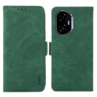 For Honor 400 ABEEL Frosted Magnetic RFID Leather Phone Case(Green)