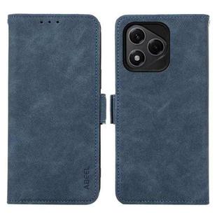 For Honor 400 Lite ABEEL Frosted Magnetic RFID Leather Phone Case(Blue)