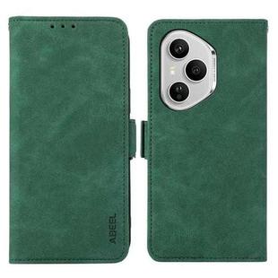 For Honor 400 Pro Global 160.8mm ABEEL Frosted Magnetic RFID Leather Phone Case(Green)