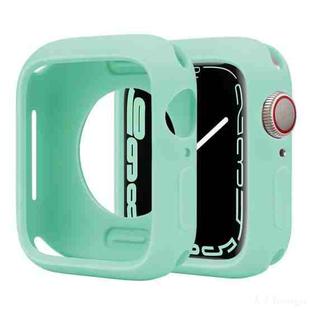 For Apple Watch Series 38mm / 40mm Candy Silicone Half Coverage Watch Case(Emerald Green)