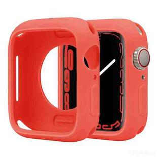 For Apple Watch Series 38mm / 40mm Candy Silicone Half Coverage Watch Case(Coral Red)