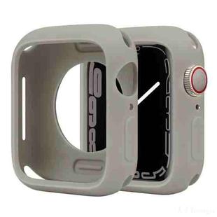 For Apple Watch Series 38mm / 40mm Candy Silicone Half Coverage Watch Case(Brick Cyan)