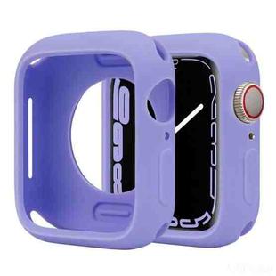 For Apple Watch Series 42mm / 44mm Candy Silicone Half Coverage Watch Case(Lilacs Purple)