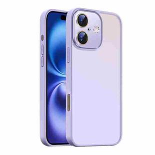 For iPhone 16 Nano Semi-transparent Frosted Skin Feel Phone Case(Lilac Purple)