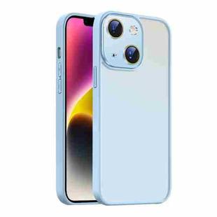 For iPhone 14 Nano Semi-transparent Frosted Skin Feel Phone Case(Sky Blue)