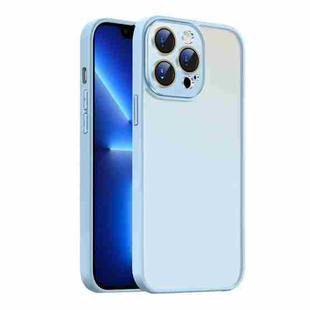 For iPhone 13 Pro Nano Semi-transparent Frosted Skin Feel Phone Case(Sky Blue)