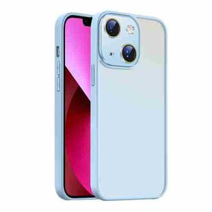 For iPhone 13 Nano Semi-transparent Frosted Skin Feel Phone Case(Sky Blue)