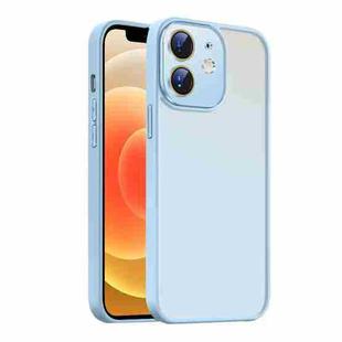 For iPhone 12  Nano Semi-transparent Frosted Skin Feel Phone Case(Sky Blue)
