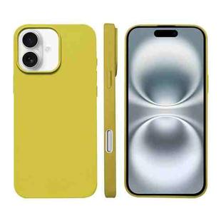 For iPhone 16 Plus Liquid Silicone Phone MagSafe Case(Yellow)