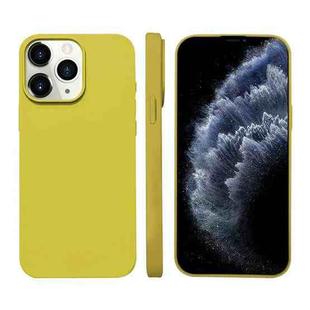 For iPhone 11 Pro Max Liquid Silicone Phone MagSafe Case(Yellow)