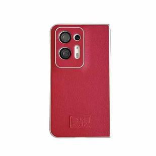 For OPPO Find N2 Skin Fee Litchi Pattern Protective Phone Case(Red)