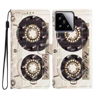 For Xiaomi 15 3D Pattern Leather Phone Case(Tape)