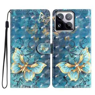 For Xiaomi 15 Pro 3D Pattern Leather Phone Case(3D Butterfly)