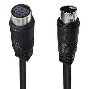 90 Degree mini DIN 9 Pin Male to Female TV Box Adapter Cable, Length:0.5m(Black)