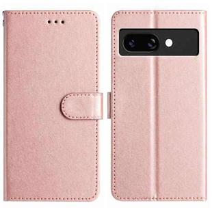 For Google Pixel 9a Silk Texture Horizontal Flip Leather Phone Case(Rose Gold)