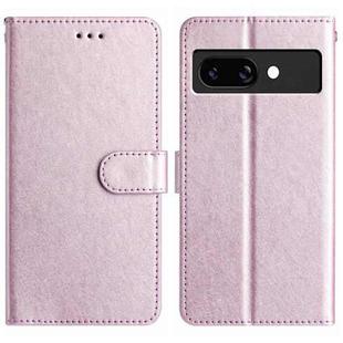 For Google Pixel 9a Silk Texture Horizontal Flip Leather Phone Case(Rose Pink)