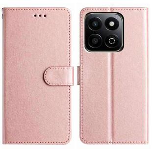 For Honor X7C 4G / 200 Smart Silk Texture Horizontal Flip Leather Phone Case(Rose Gold)