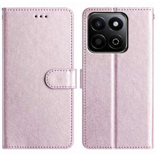 For Honor X7C 4G / 200 Smart Silk Texture Horizontal Flip Leather Phone Case(Rose Pink)