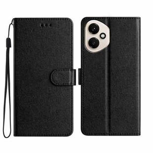 For Honor 400 Global Silk Texture Horizontal Flip Leather Phone Case(Black)