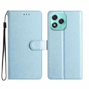 For Honor 400 Lite Silk Texture Horizontal Flip Leather Phone Case(Light Blue)