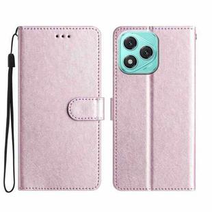For Honor 400 Lite Silk Texture Horizontal Flip Leather Phone Case(Rose Pink)