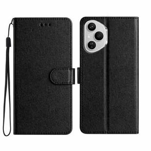 For Honor 400 Pro Global Silk Texture Horizontal Flip Leather Phone Case(Black)