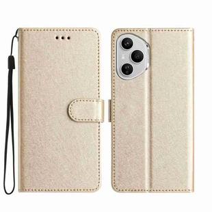 For Honor 400 Pro Global Silk Texture Horizontal Flip Leather Phone Case(Gold)