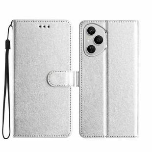 For Honor 400 Pro Global Silk Texture Horizontal Flip Leather Phone Case(Silver)