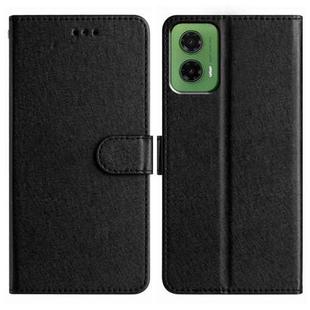 For Motorola Moto G35 Silk Texture Horizontal Flip Leather Phone Case(Black)