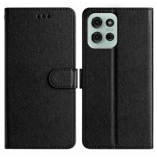 For Motorola Moto G75 Silk Texture Horizontal Flip Leather Phone Case(Black)