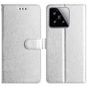 For Xiaomi 15 Silk Texture Horizontal Flip Leather Phone Case(Silver)