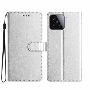 For Xiaomi 15T 5G Silk Texture Horizontal Flip Leather Phone Case(Silver)