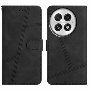 For OnePlus 13 Skin-feel Stitching Leather Phone Case(Black)