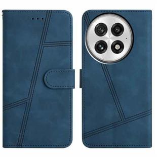 For OnePlus 13 Skin-feel Stitching Leather Phone Case(Blue)