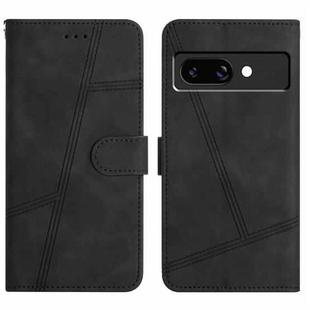 For Google Pixel 9a Skin-feel Stitching Leather Phone Case(Black)