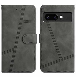 For Google Pixel 9a Skin-feel Stitching Leather Phone Case(Grey)