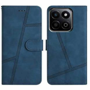 For Honor X7C 4G / 200 Smart Skin-feel Stitching Leather Phone Case(Blue)