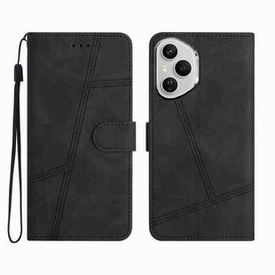 For Honor 400 Pro Global Skin-feel Stitching Leather Phone Case(Black)