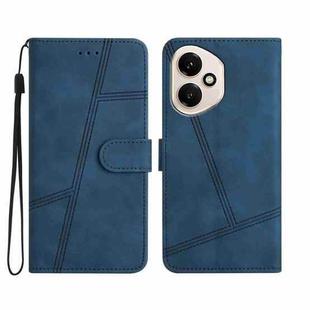 For Honor 400 Global Skin-feel Stitching Leather Phone Case(Blue)