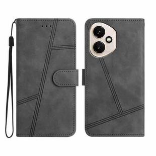 For Honor 400 Global Skin-feel Stitching Leather Phone Case(Grey)