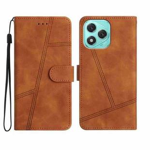 For Honor 400 Lite Skin-feel Stitching Leather Phone Case(Brown)