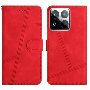 For Xiaomi 15 Pro Skin-feel Stitching Leather Phone Case(Red)
