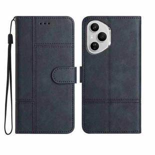 For Honor 400 Pro Global Cowhide Texture Stitching Leather Phone Case(Dark Blue)