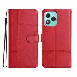 For Honor 400 Lite Cowhide Texture Stitching Leather Phone Case(Red)